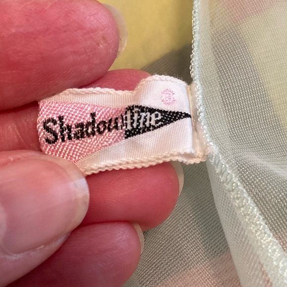 Vintage 50s Shadowline Chiffon Soft Green Ballerina Gown Peignoir Set Sz 32/S - Picture 14 of 16